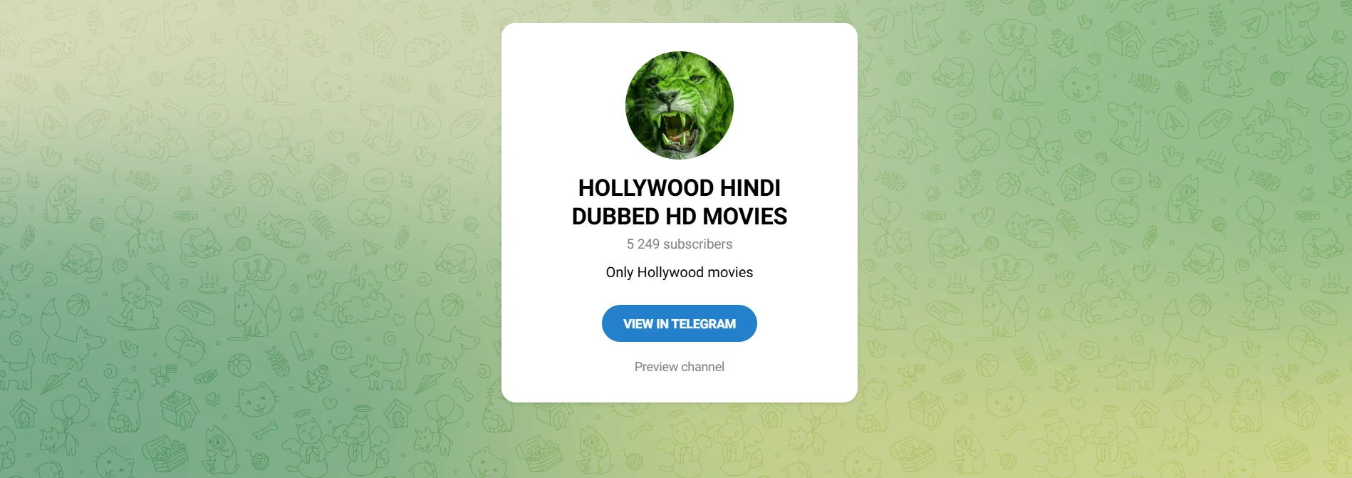 Top Telegram Hindi Dubbed Movie Channel Link to Follow 4 hollywoodtele