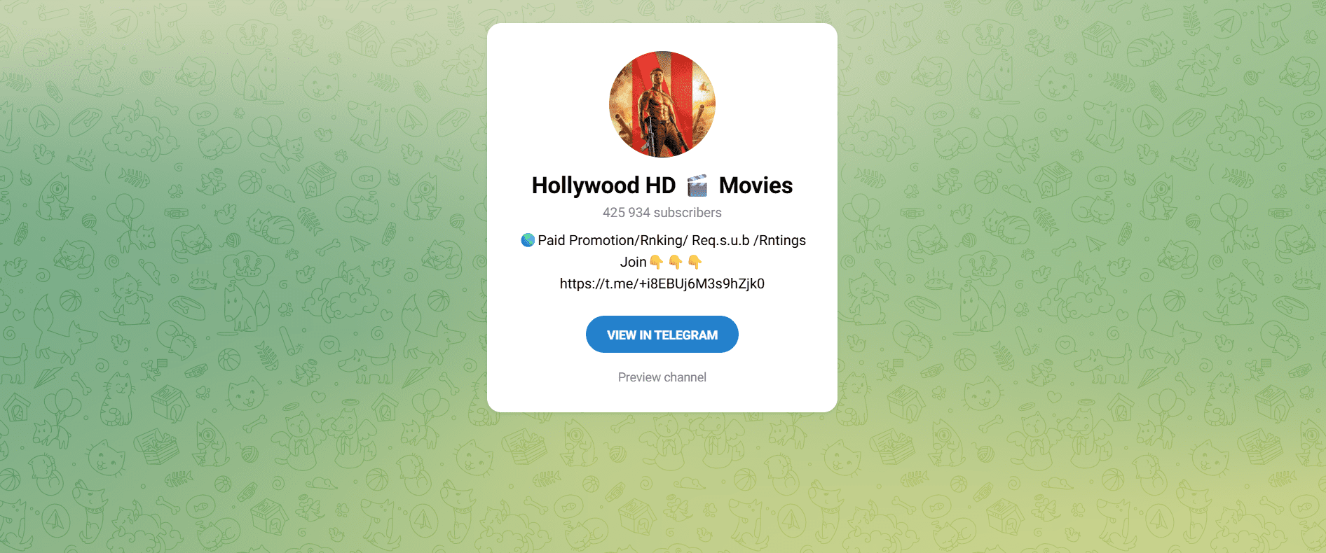 Best Hollywood Movies Telegram Channel List 2025 3 Hollywood Movies Telegram Channel