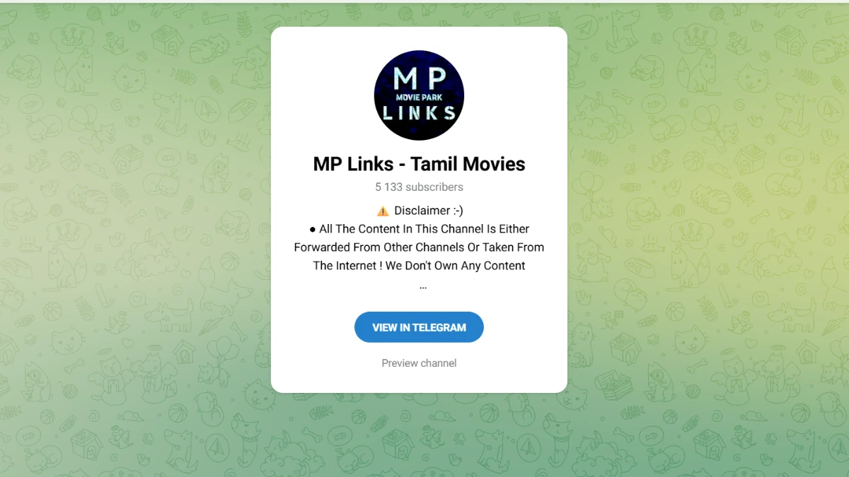 Best Tamil Movies Telegram Channels 2025 3 mp links