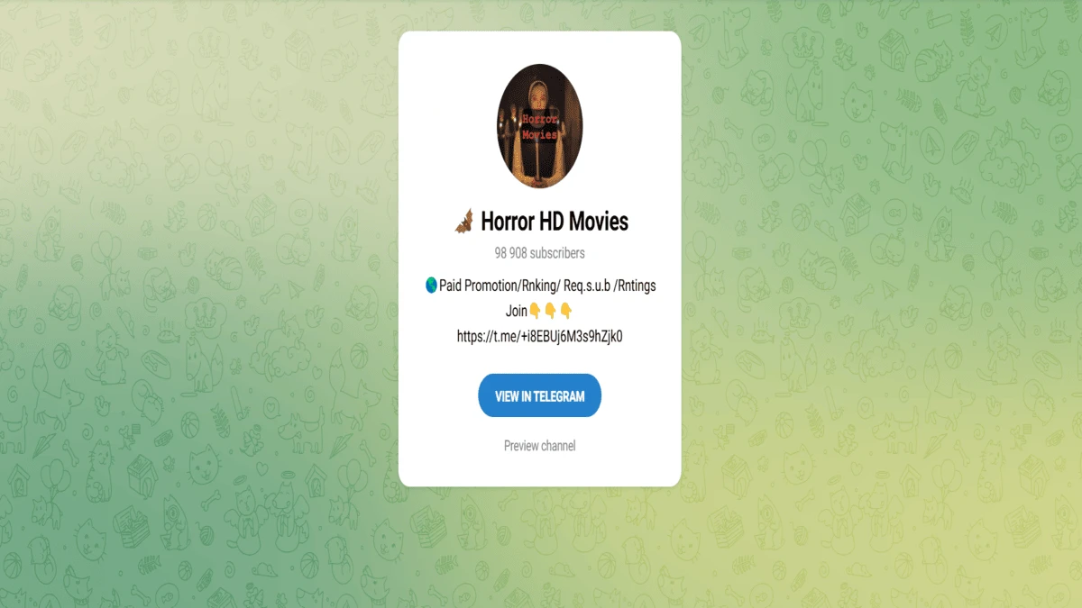 Telegram Hindi Dubbed Movie Channel Link