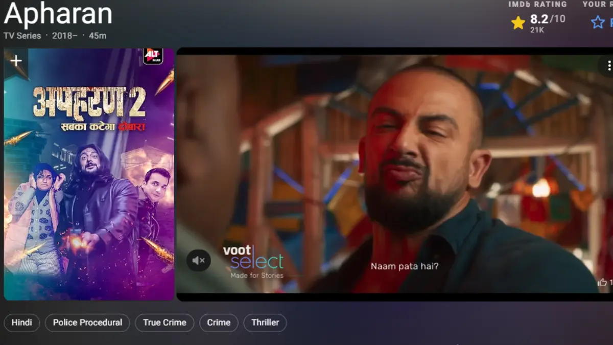 best crime thriller web series in Hindi on OTT